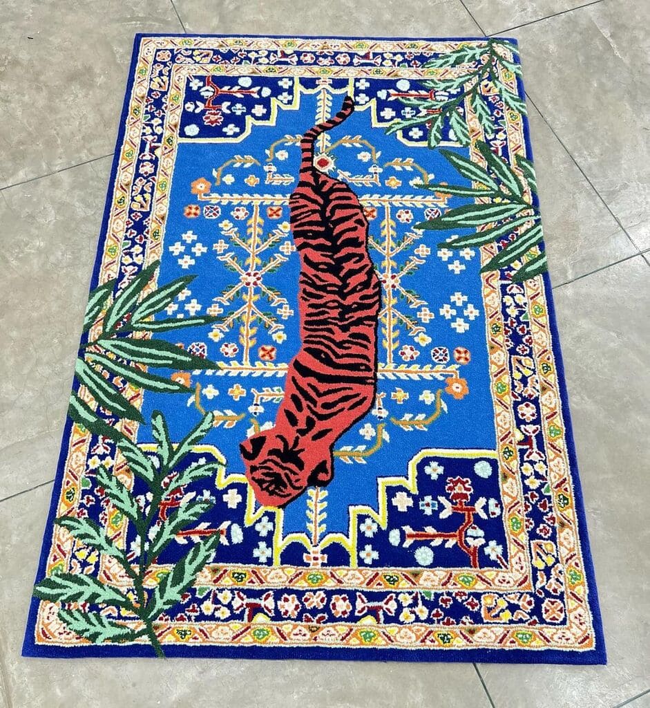 Red Tiger Handmade Rug