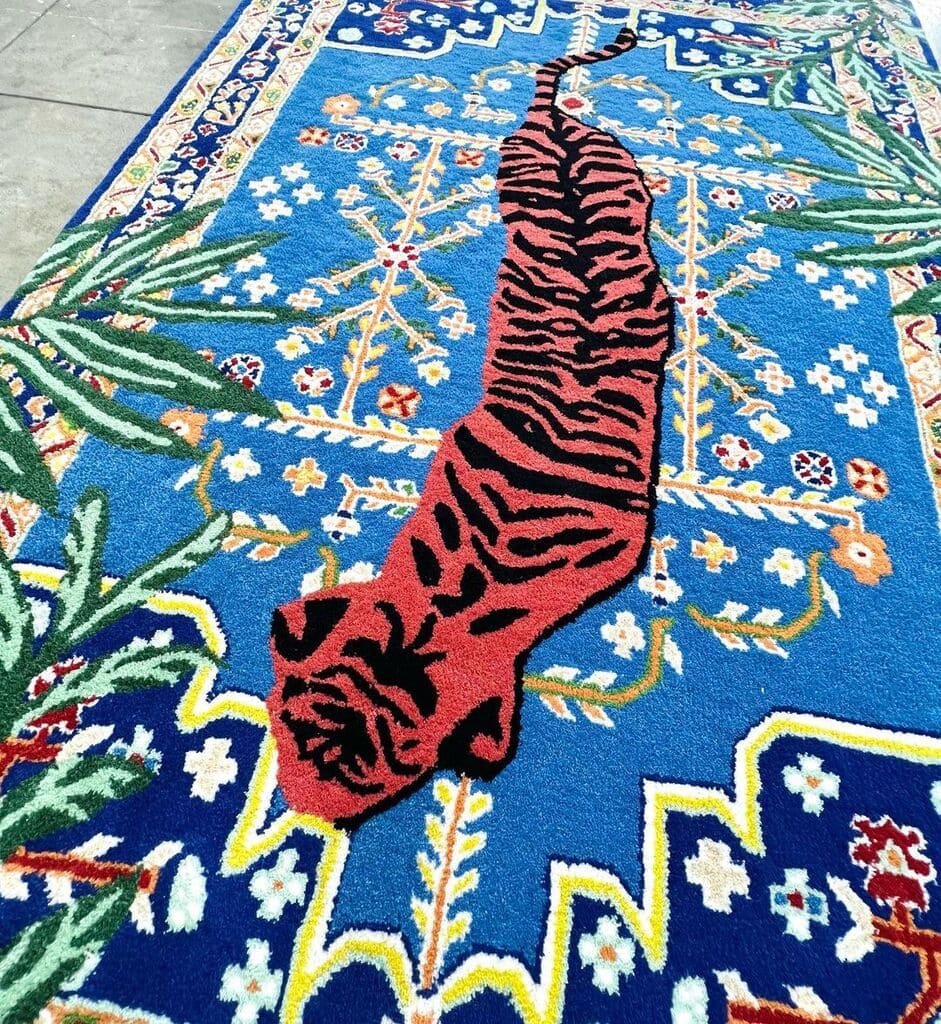 Red Tiger Handmade Rug