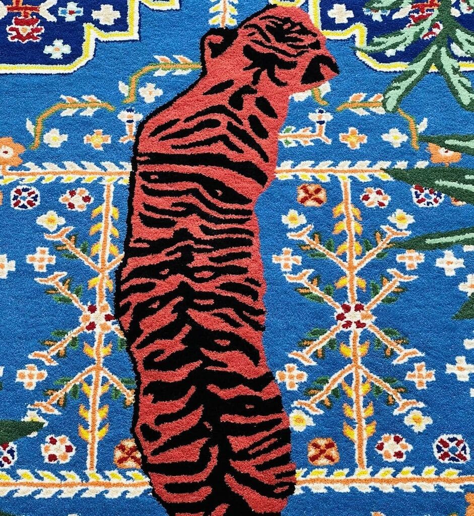 Red Tiger Handmade Rug