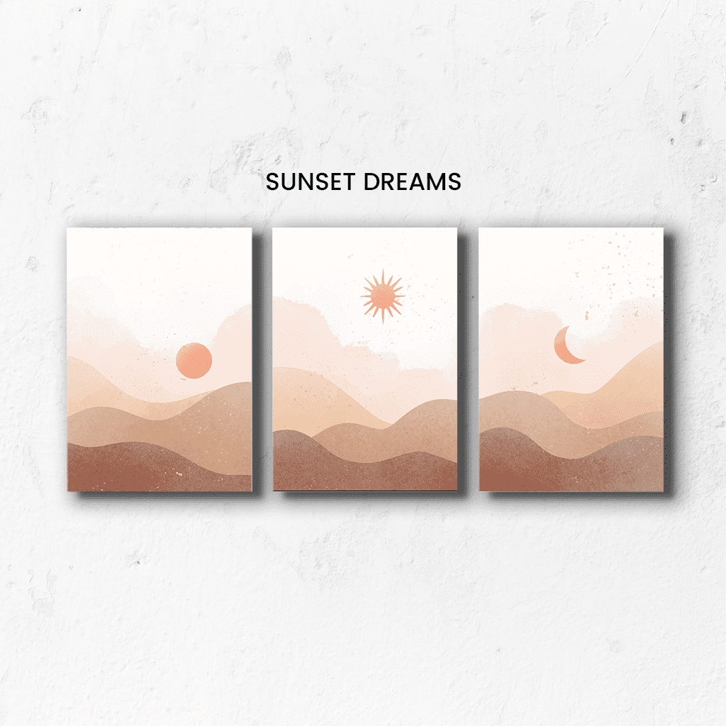 Sunset Dreams - Set of 3