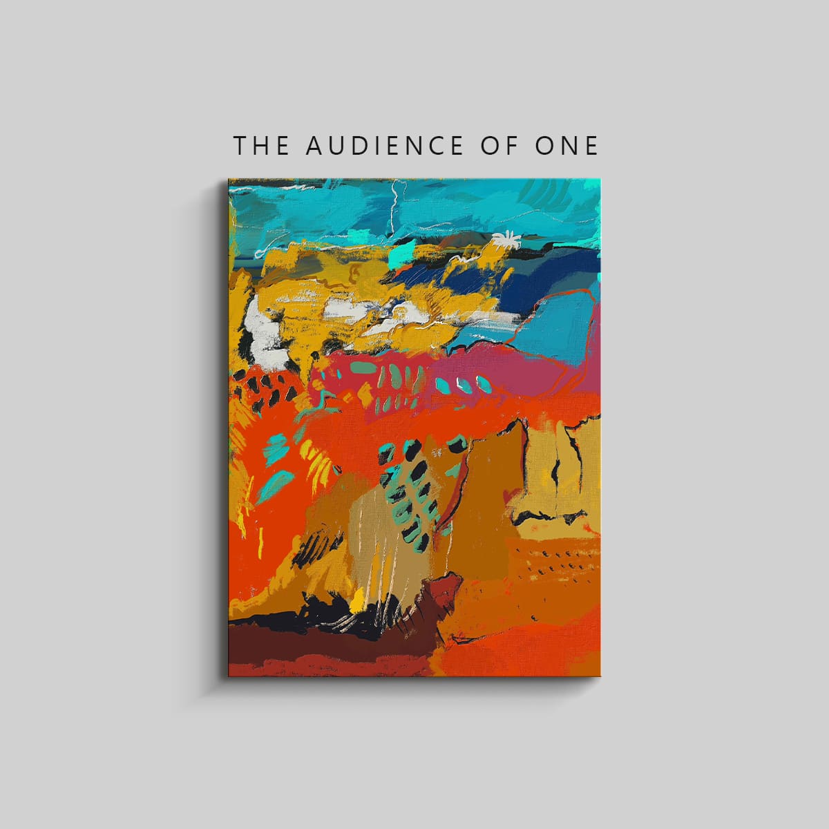The Audience of One Abstract Canvas Wall Art – Aesthesy