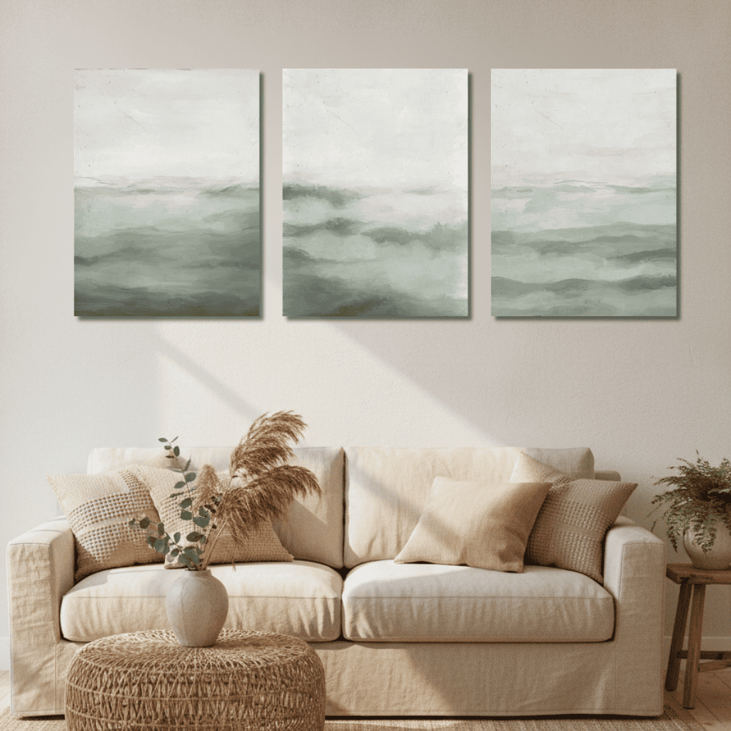 Misty Shoreline - Set of 3
