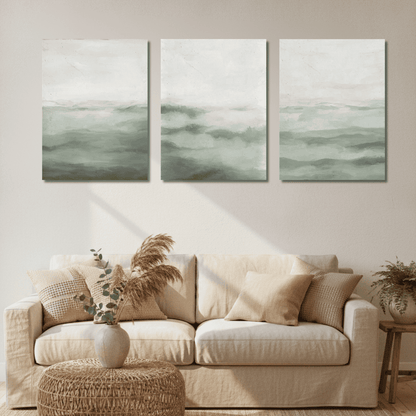 Misty Shoreline - Set of 3