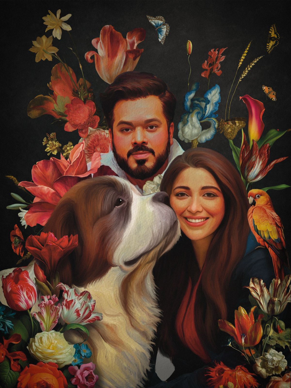 Us, Illustrated – Custom Couple Portrait