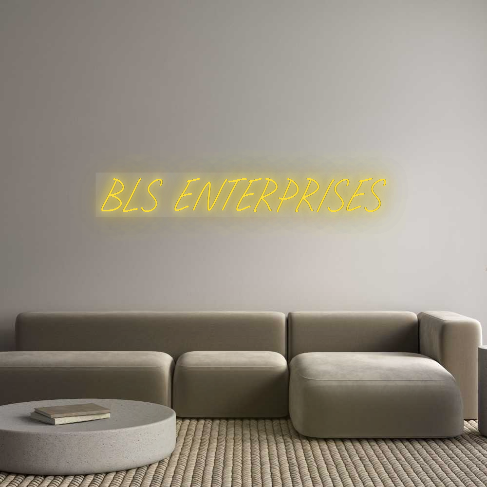 Custom Neon Sign: BLS ENTERPRISES