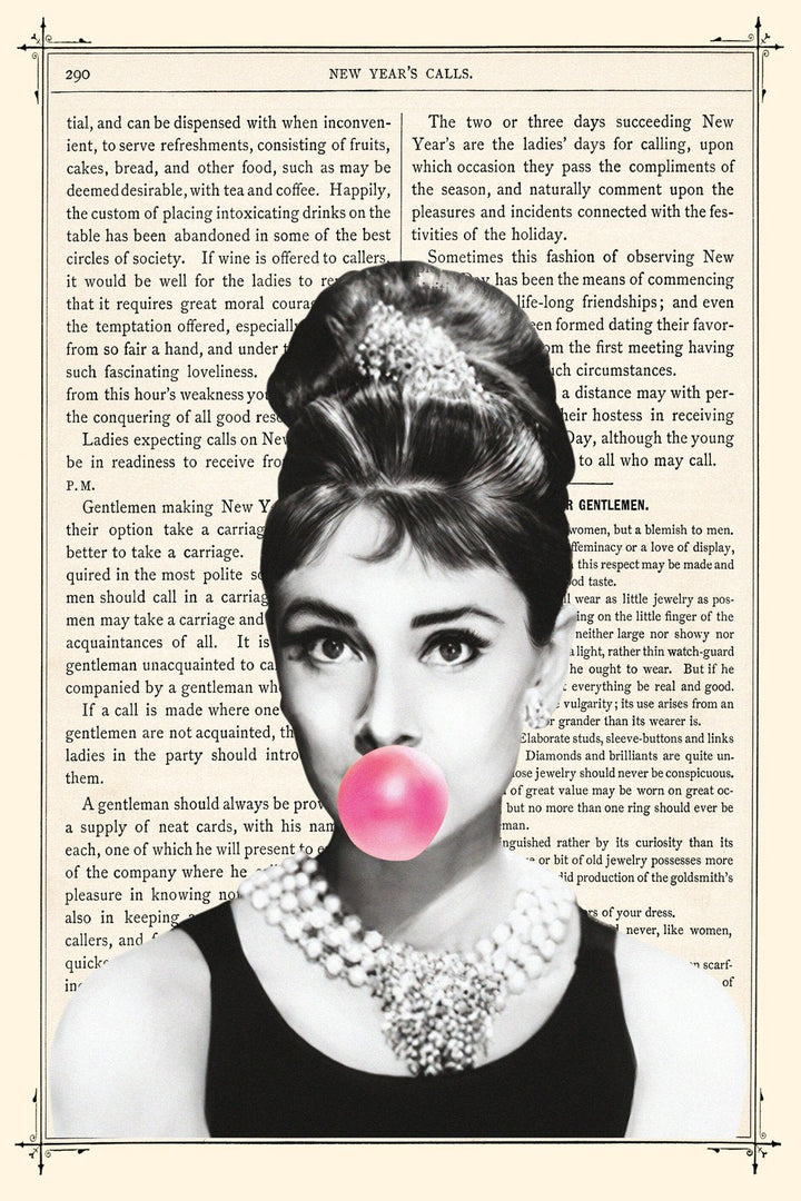 Audrey Hepburn - Pink Bubblegum