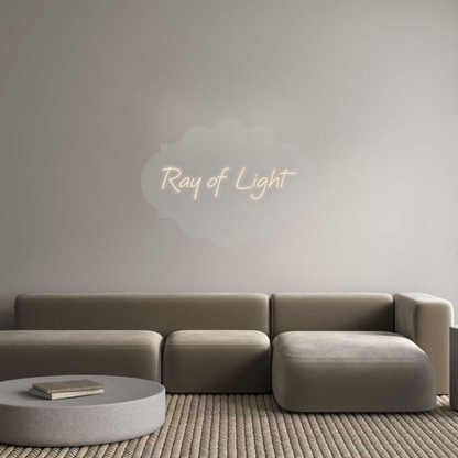 Custom Neon Sign: Ray of Light