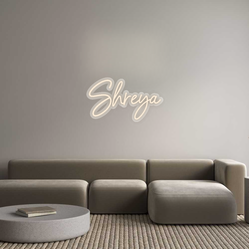 Custom Neon Sign: Shreya