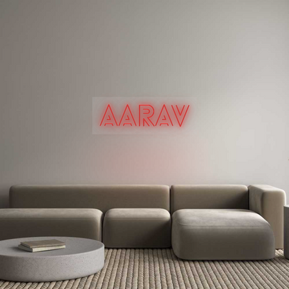 Custom Neon Sign: Aarav