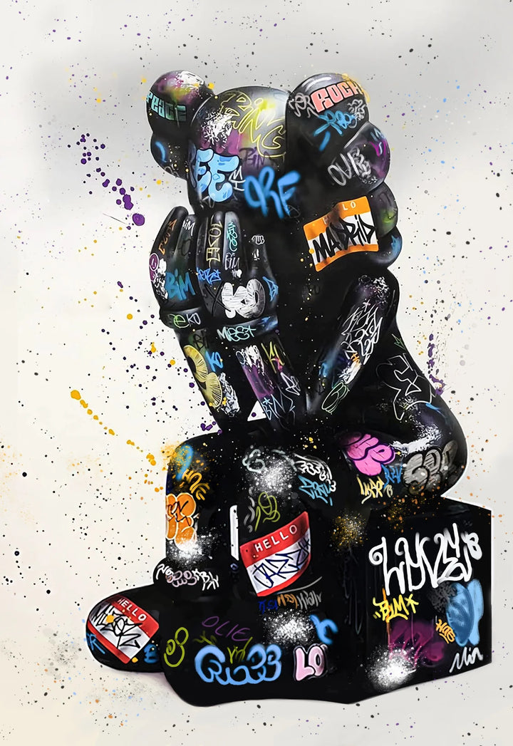 Black Kaws Graffiti — original artwork