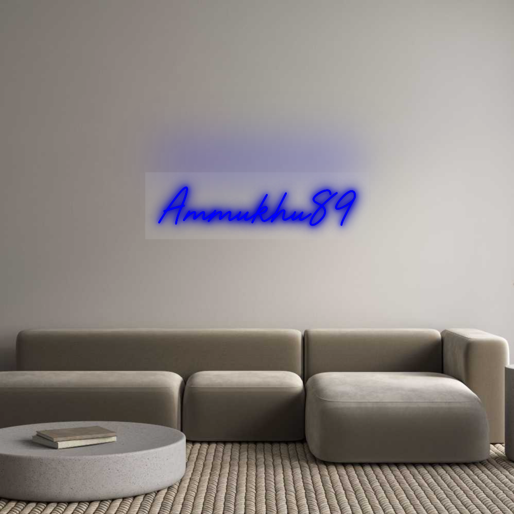 Custom Neon Sign: Ammukhu89