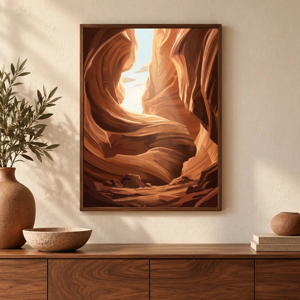 Canyon Passage Vastu canvas wall art in an interior