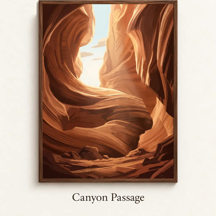 Canyon Passage framed canvas artwork