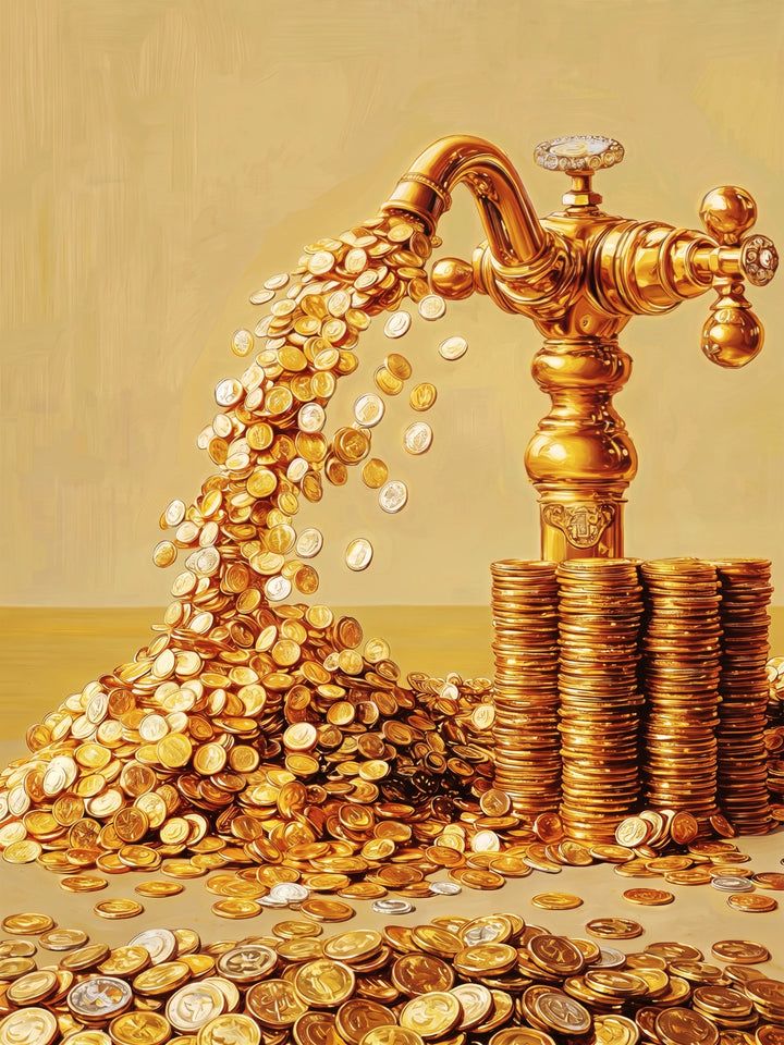 Cash Flow original canvas artwork