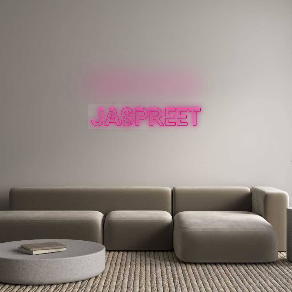 Custom Neon Sign: JASPREET