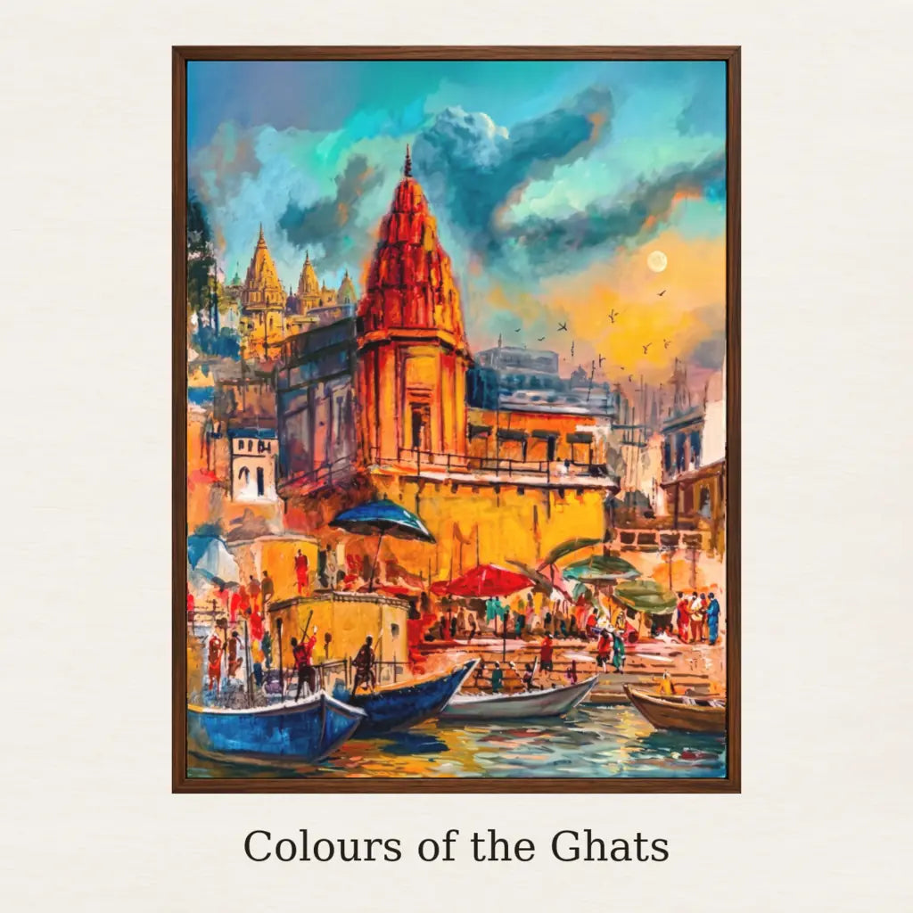 Colours of the Ghats – named artwork mockup