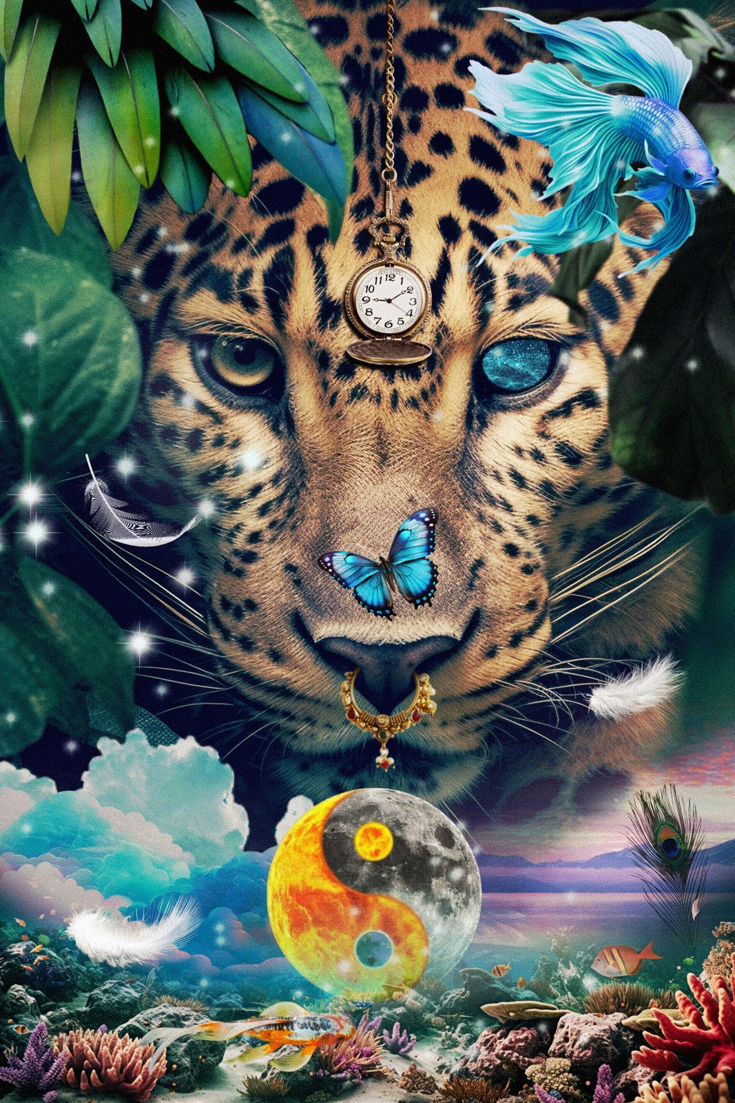 Cosmic Guardian: The Leopard's Journey