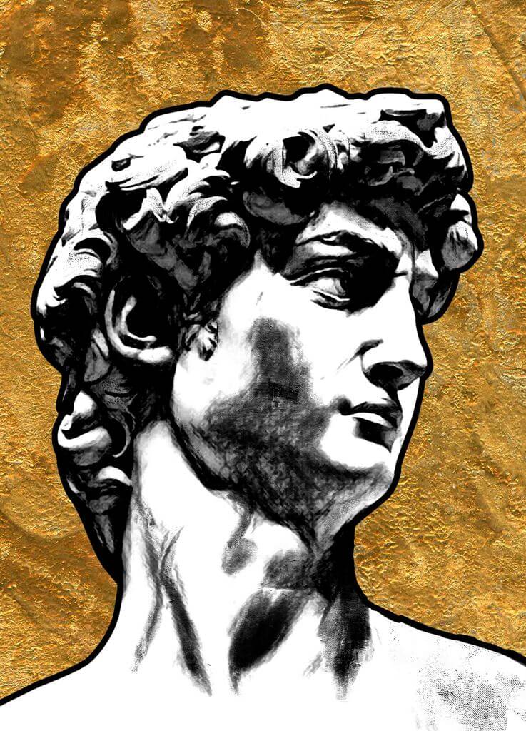 David of Michelangelo - The Golden Trio