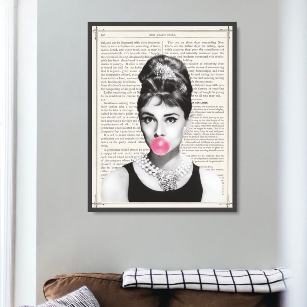 Audrey Hepburn - Pink Bubblegum