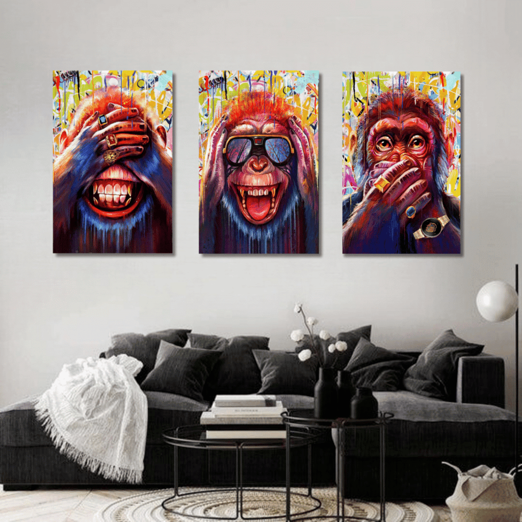 Three Mindful Monkeys