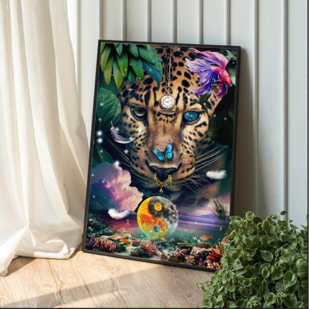 Cosmic Guardian: The Leopard's Journey