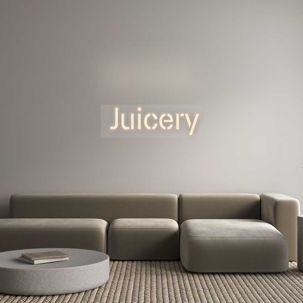 Custom Neon Sign:  Juicery