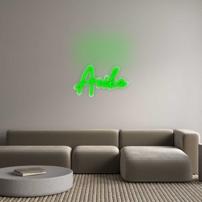 Custom Neon Sign: Anika