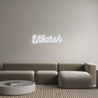 Custom Neon Sign: Utkarsh