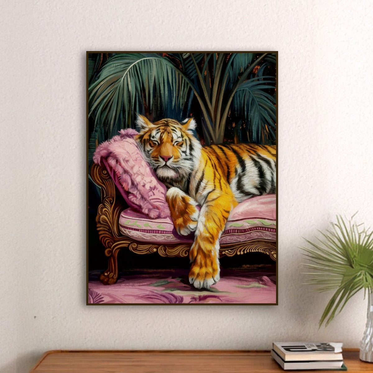 Empress at Rest on a wall above a sideboard