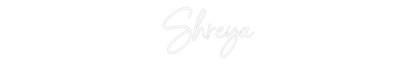 Custom Neon Sign: Shreya