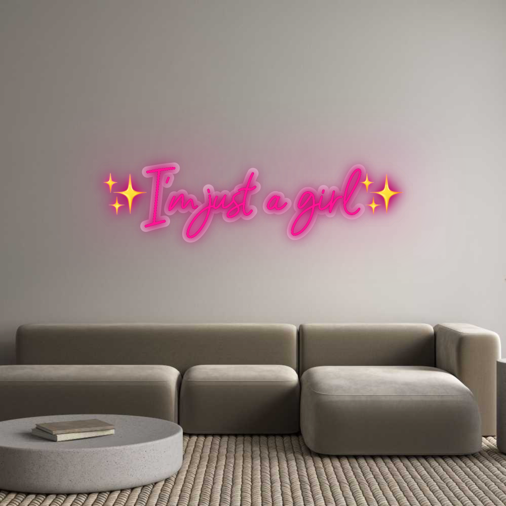 Custom Neon Sign: ✨I’m just a g...