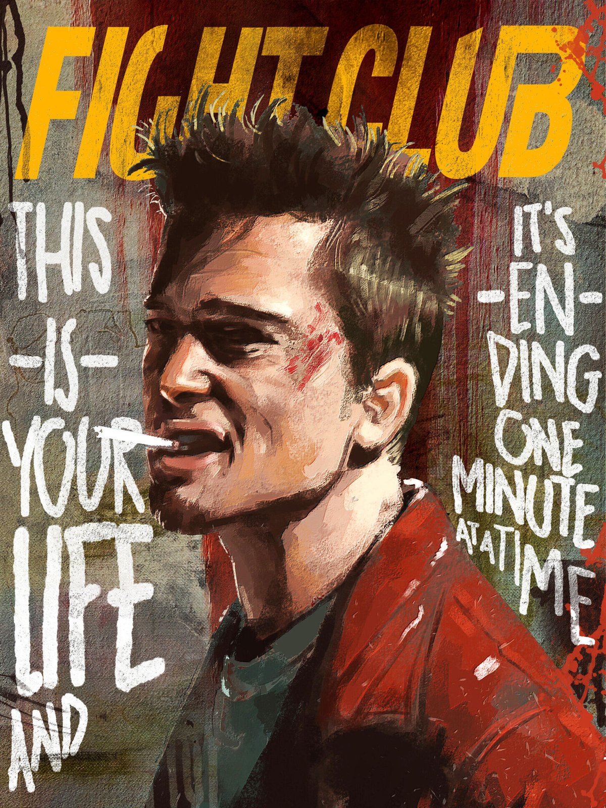 Brad Pitt in Fight Club