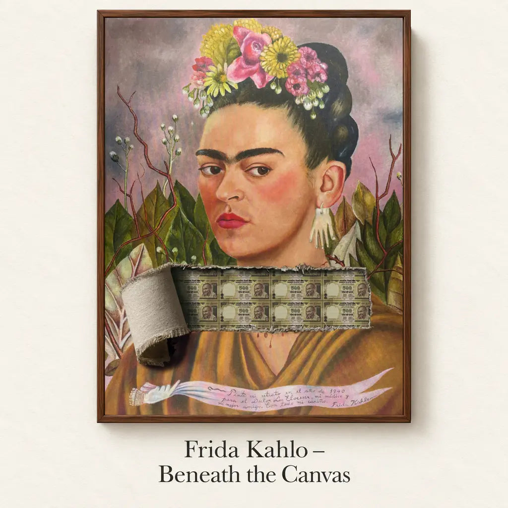 Frida Kahlo – Beneath the Canvas – named product mockup