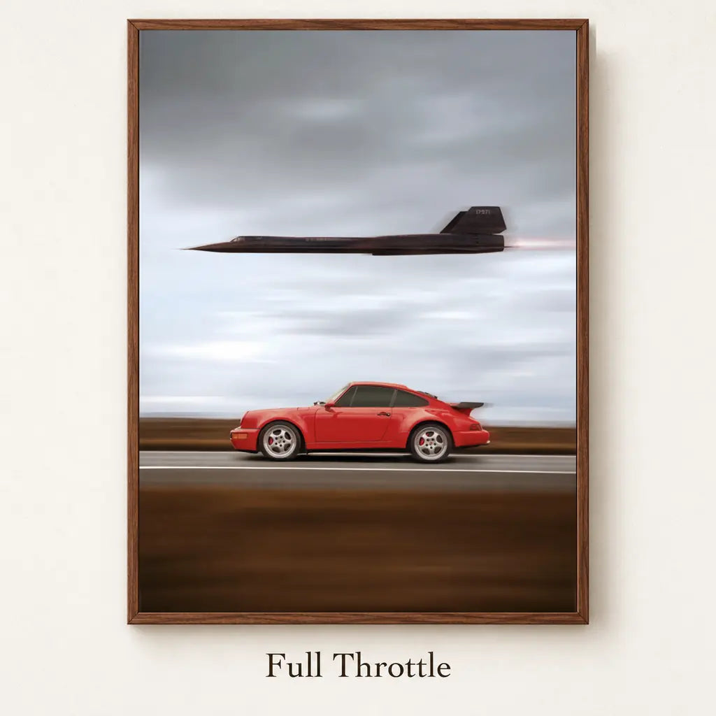 Full Throttle framed canvas artwork