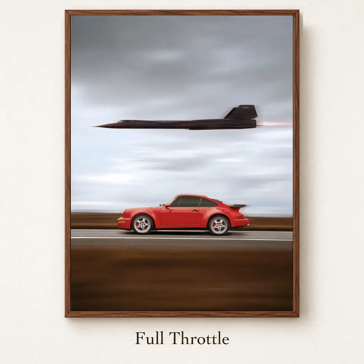 Full Throttle framed canvas artwork