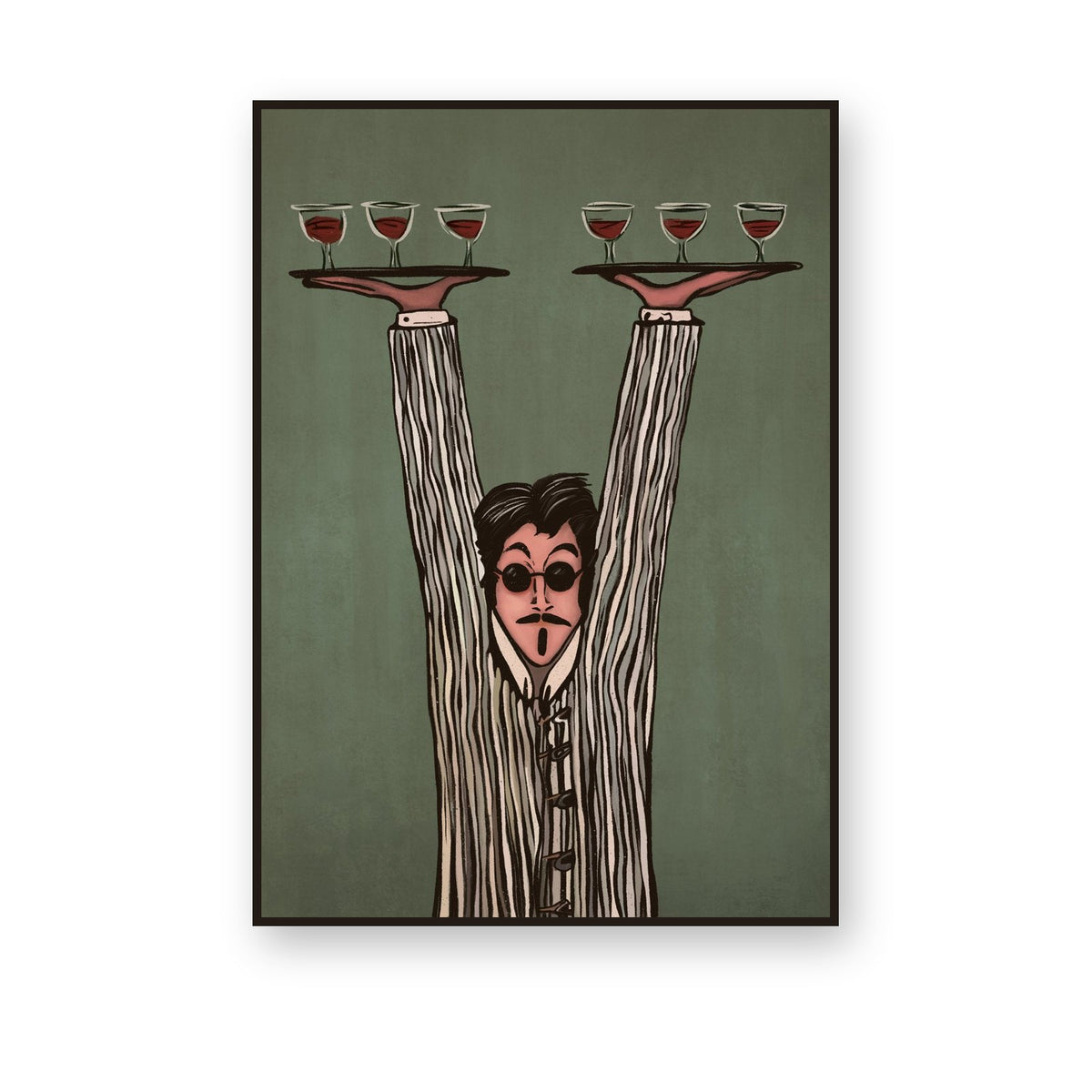 High Spirits – framed canvas print