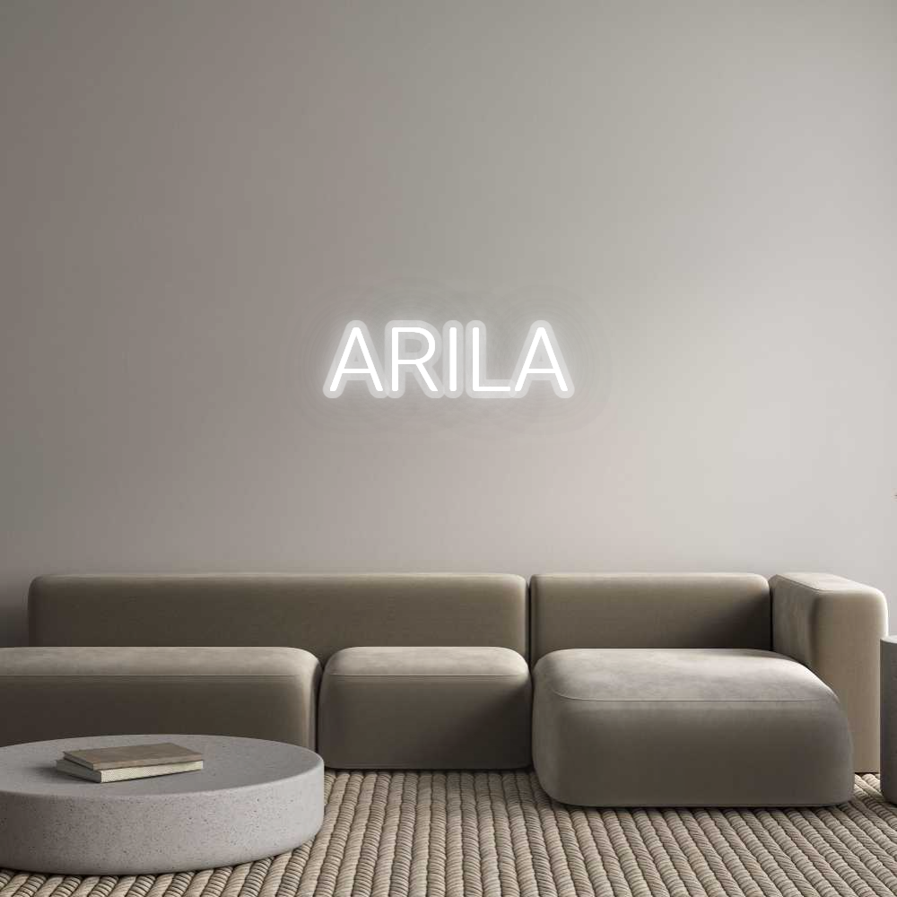 Custom Neon Sign: ARILA