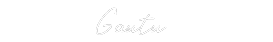Custom Neon Sign: Gautu