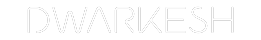 Custom Neon Sign: DWARKESH