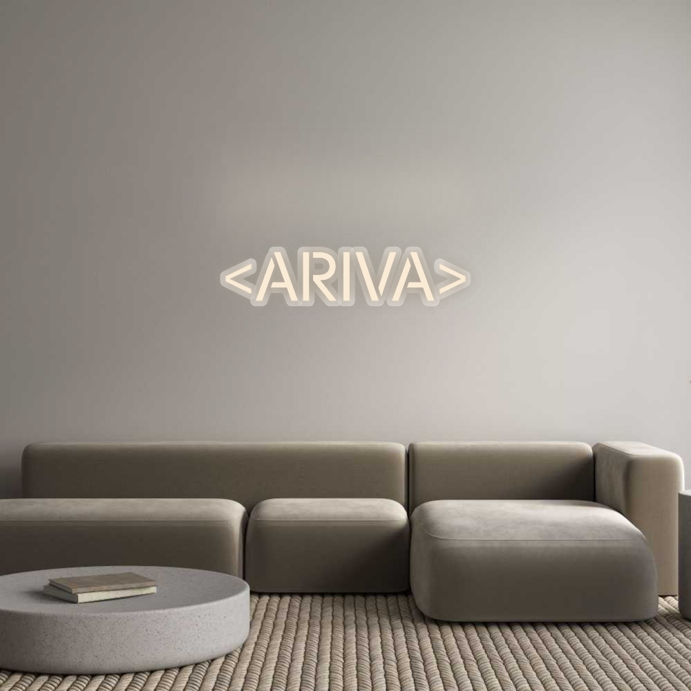 Custom Neon Sign: &lt;ARIVA&gt;