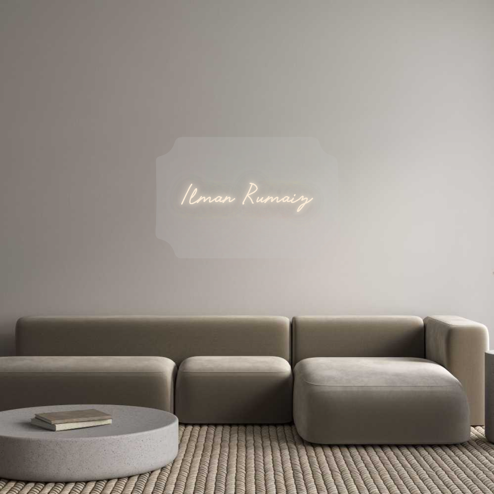 Custom Neon Sign: Ilman Rumaiz