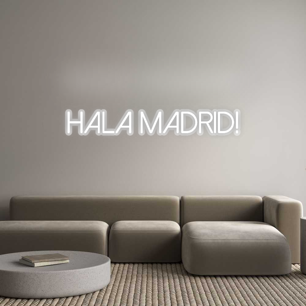 Custom Neon Sign: HALA MADRID!