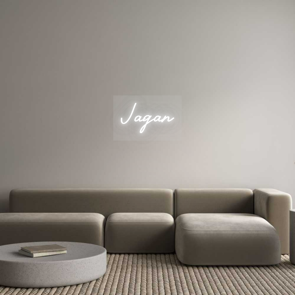 Custom Neon Sign: Jagan