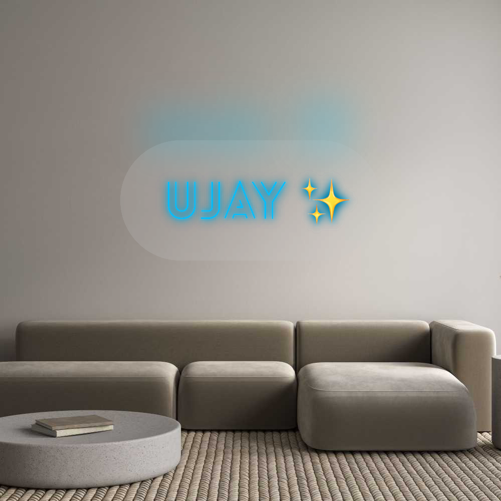 Custom Neon Sign:  UJAY ✨