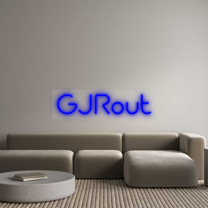 Custom Neon Sign: GJRout