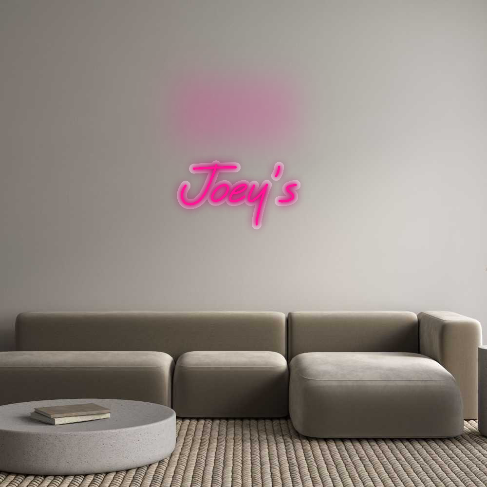 Custom Neon Sign: Joey’s