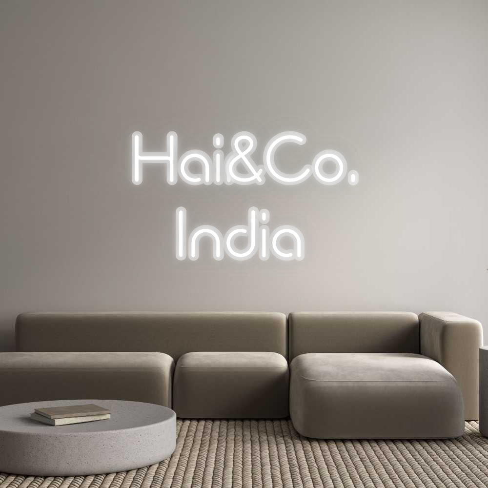 Custom Neon Sign: Hair &amp; Co.
I...