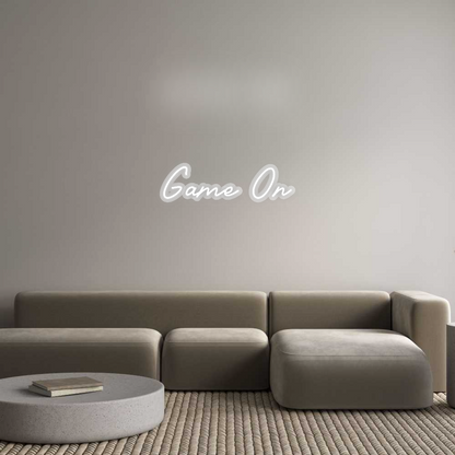 Custom Neon Sign: Game On