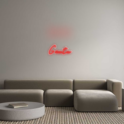 Custom Neon Sign: Gautu