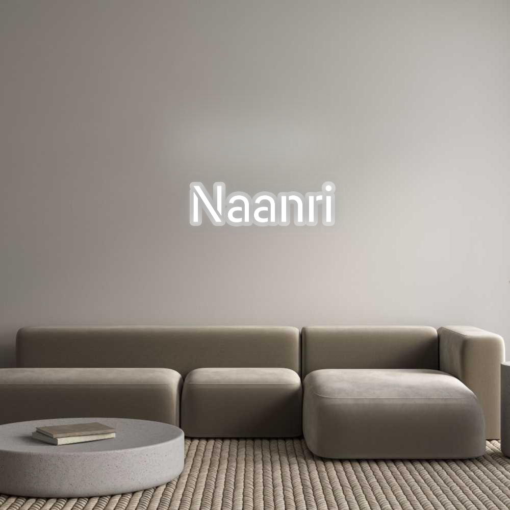 Custom Neon Sign:  Naanri